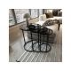 HANAH HOME Set klub stolova Alya, crna - 174255