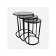 HANAH HOME Set klub stolova Alya, crna - 174255