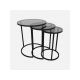 HANAH HOME Set klub stolova Alya, crna - 174255