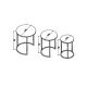 HANAH HOME Set klub stolova Alya, crna - 174255
