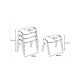 HANAH HOME Set pomoćnih stočića Paris, braon/krem - 174258