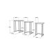HANAH HOME Set stolova Stoli, braon/crna - 174260
