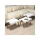 HANAH HOME Set pomoćnih stočića Roma, braon/bela - 174263