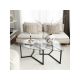 HANAH HOME Set klub stolova Bellisimo, crna - 174310