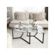 HANAH HOME Set klub stolova Bellisimo, crna - 174310