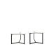 HANAH HOME Set klub stolova Bellisimo, crna - 174310