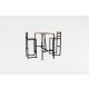 HANAH HOME Set barski sto i stolice Tibet, crna/svetlobraon - 174331
