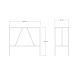 HANAH HOME Set barski sto i stolice Tibet, crna/svetlobraon - 174331
