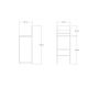HANAH HOME Set barski sto i stolice Tibet, crna/svetlobraon - 174331