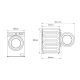 BEKO Mašina za pranje veša BM1 WFSU 36233 WB - 27614