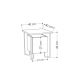 HANAH HOME Noćni ormarić Acres Nightstand, tamno braon - 174434
