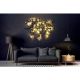 WALLXPERT Zidna dekoracija World Map Compass Led Black - 174755