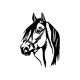 WALLXPERT Zidna dekoracija Horse Head - 174765