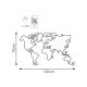 WALLXPERT Zidna dekoracija World Map 1 - 174773