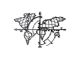 WALLXPERT Zidna dekoracija World Map Compass Black - 174870