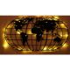 WALLXPERT Zidna dekoracija World Map Globe Led Black - 174982