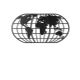 WALLXPERT Zidna dekoracija World Map Globe Led Black - 174982