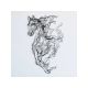 WALLXPERT Zidna dekoracija Metal Horse Line Art APT724 v2 - 174988