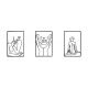 WALLXPERT Zidna dekoracija Woman Silhouettes - 175037