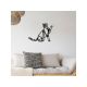WALLXPERT Zidna dekoracija Cat metal decor - 175049
