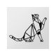 WALLXPERT Zidna dekoracija Cat metal decor - 175049