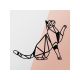 WALLXPERT Zidna dekoracija Cat metal decor - 175049