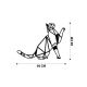 WALLXPERT Zidna dekoracija Cat metal decor - 175049