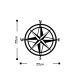 WALLXPERT Zidna dekoracija Compass - 175116