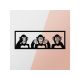 WALLXPERT Zidna dekoracija Three Monkeys L - 175154