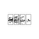 WALLXPERT Zidna dekoracija Tree Branch And Birds 269 - 175272