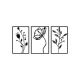 WALLXPERT Zidna dekoracija Flowers - 175278