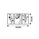 WALLXPERT Zidna dekoracija Flowers - 175278
