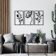 WALLXPERT Zidna dekoracija Flowers - 175278