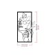 WALLXPERT Zidna dekoracija Butterfly face female - 175290