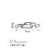 WALLXPERT Zidna dekoracija Chevrolet camaro silhouette - 175295