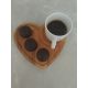 ARBOREA Srce daska, drvena, 20x20 cm - kd1-2020