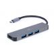 GEMBIRD Tip-C multiport USB hub, 3x USB-A, 1x HDMI (A-CM-COMBO2-01) - 175836