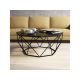 HANAH HOME Sto za dnevnu sobu Diamond Black Marble - 176001