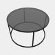 HANAH HOME Sto za dnevnu sobu Startis Black - 176006
