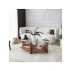 HANAH HOME Klub sto Babylon, braon - 176010