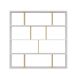 HANAH HOME Polica za knjige Hodbi White Oak - 176712