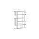 HANAH HOME Polica za knjige Mito Sonoma Oak Anthracite - 176717