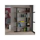 HANAH HOME Polica za knjige Mito Sonoma Oak Anthracite - 176717