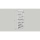 HANAH HOME Polica za knjige Kuttap White - 176723