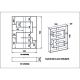HANAH HOME Polica za knjige Esteban Black Ud - 176731