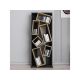 HANAH HOME Polica za knjige Carmen Black Oak - 176734
