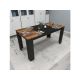 HANAH HOME Trpezarijski sto Line Light Walnut Black - 177140