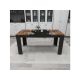 HANAH HOME Trpezarijski sto Line Light Walnut Black - 177140