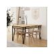HANAH HOME Trpezarijski sto Pal, svetlobraon - 177142-1