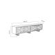HANAH HOME TV komoda Askal, bela/braon - 177212